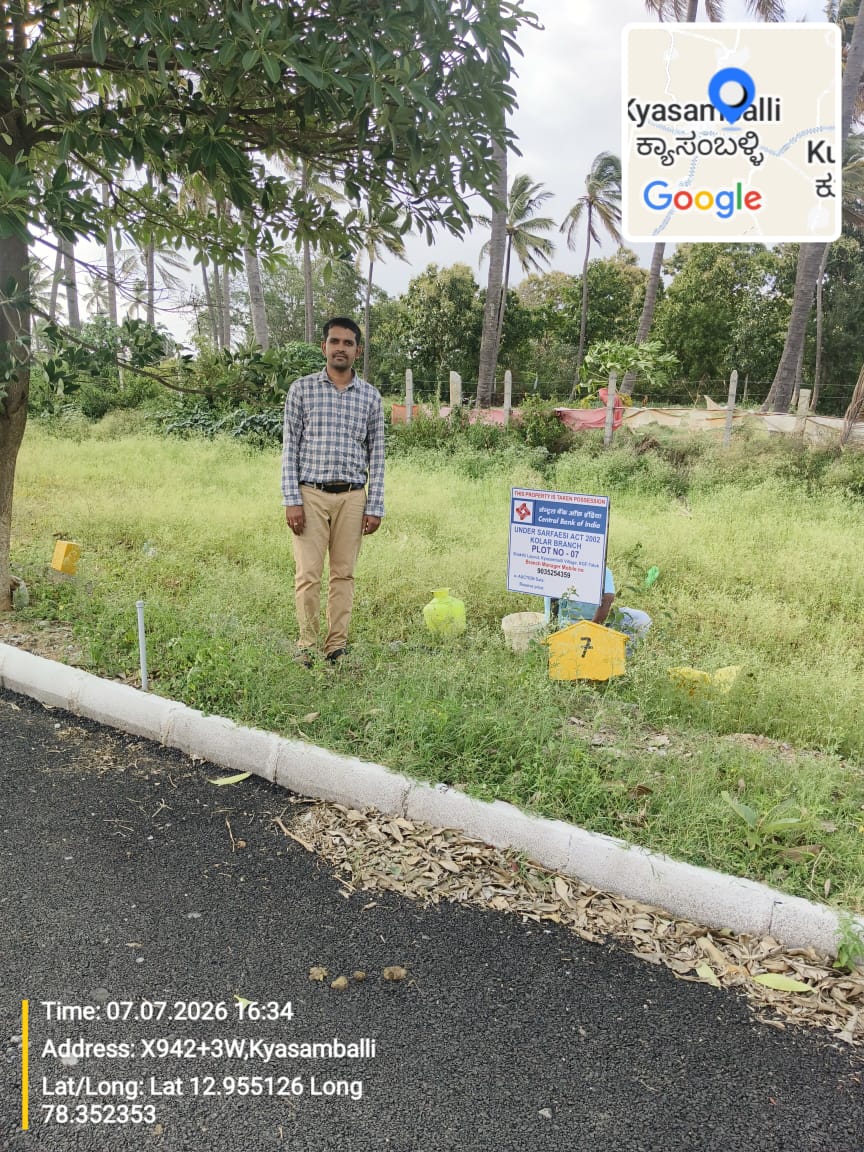 1166 square feet Plot for sale in KYASAMBALLI Robertsonpet — photo 2