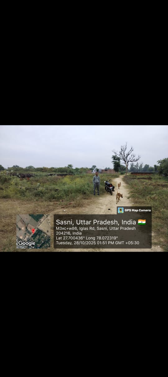 Plot for sale in sasni Sasni