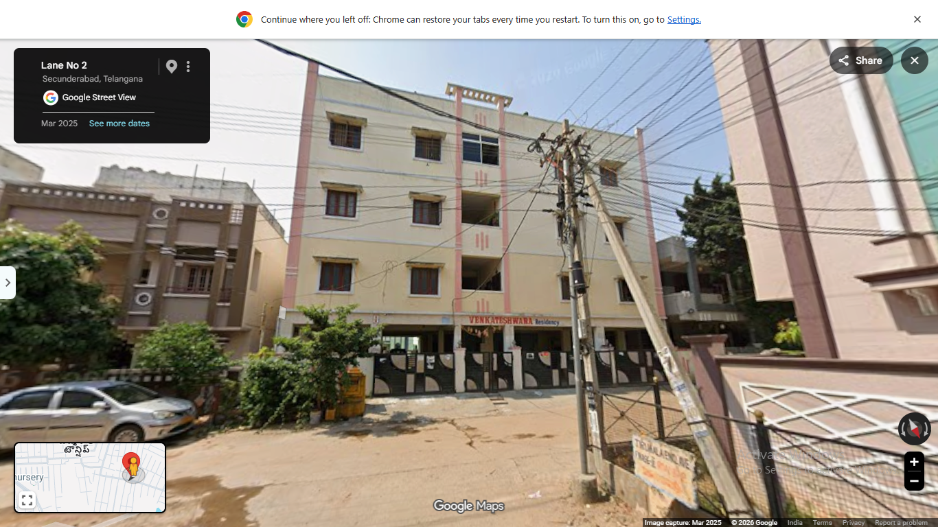 800 square feet Flat for sale in VENKATESWARA RESIDENCY, DAMMAIGUDA Hyderabad