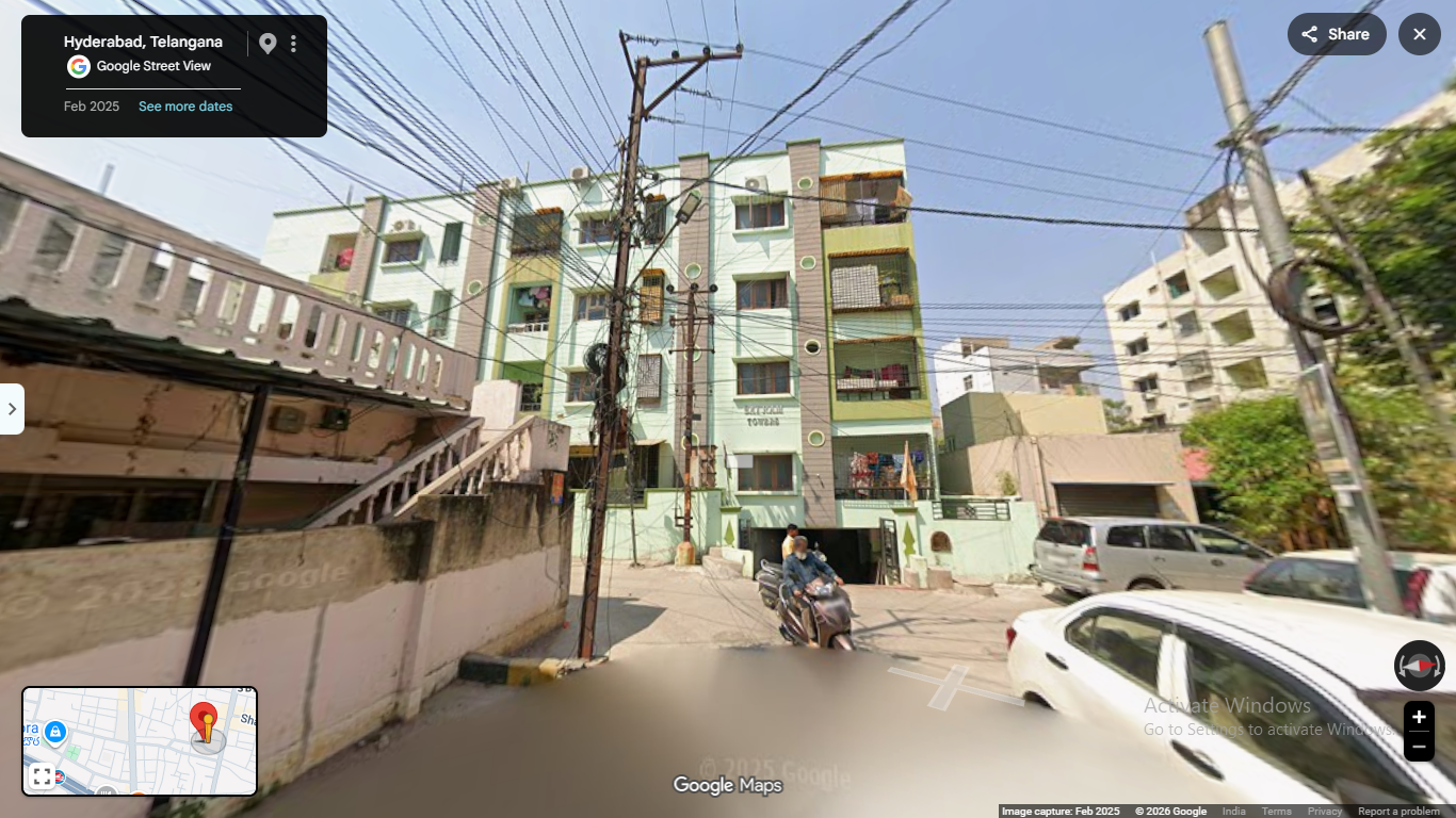 868 square feet Flat for sale in sai ram towers, moosarambagh Hyderabad — photo 2