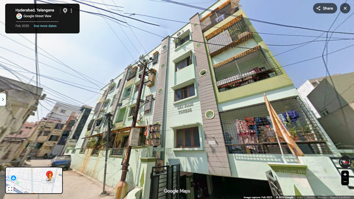 868 square feet Flat for sale in sai ram towers, moosarambagh Hyderabad — photo 3