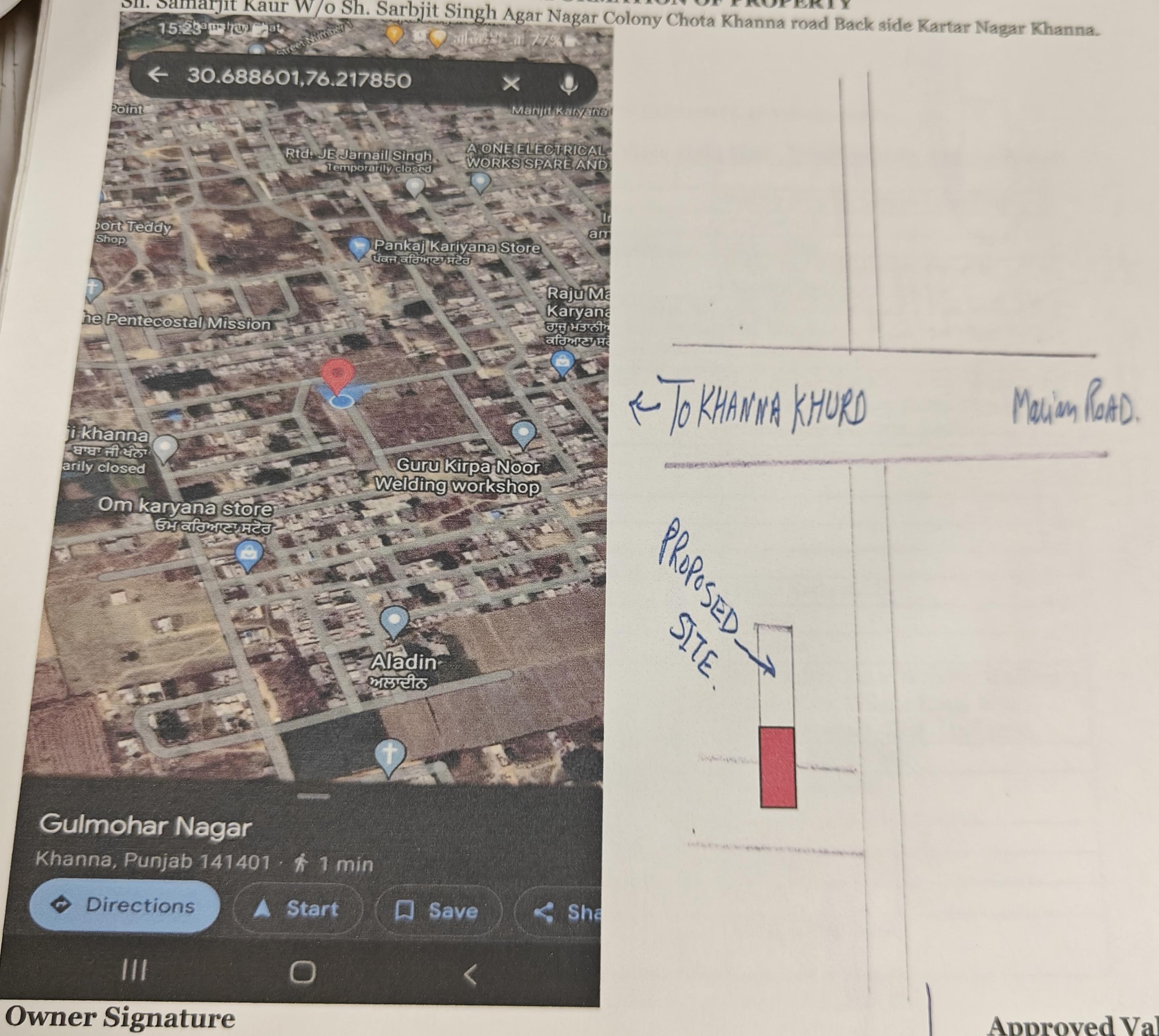 182 square yard Plot for sale in Khanna Khurd Samrala — photo 2