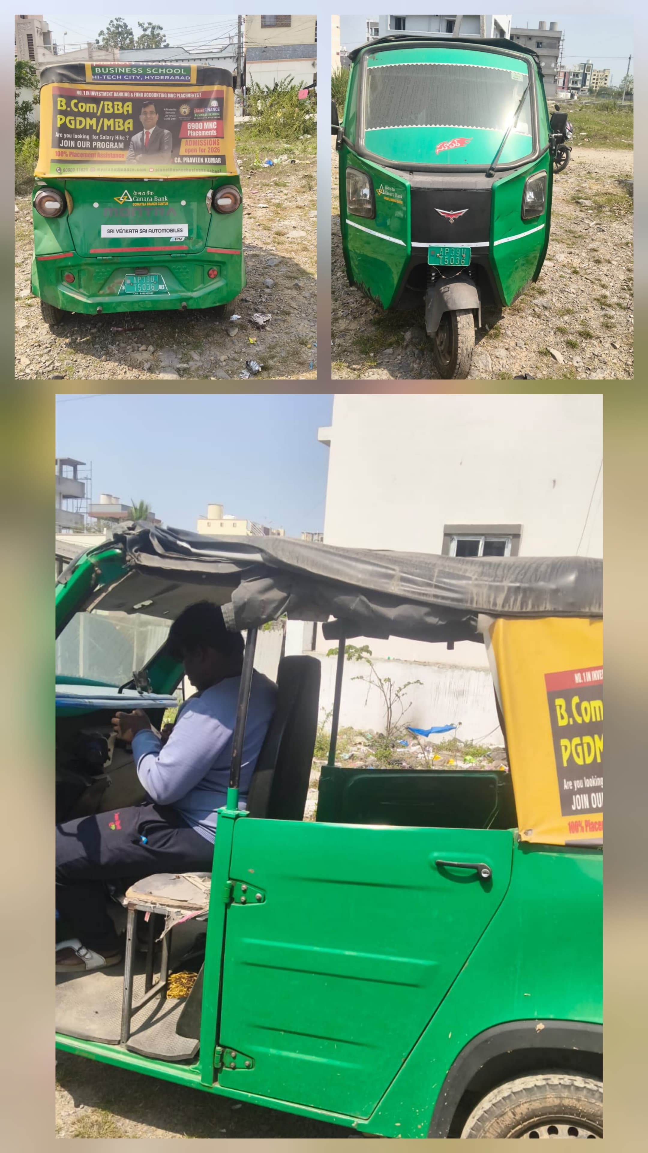 2024 Montra Electric Super Auto Electric Passenger Passenger 20000 km 1 year for sale in SHRIRAM AUTO MALL, ETUKUR ROAD, GUNTU Guntur — photo 1