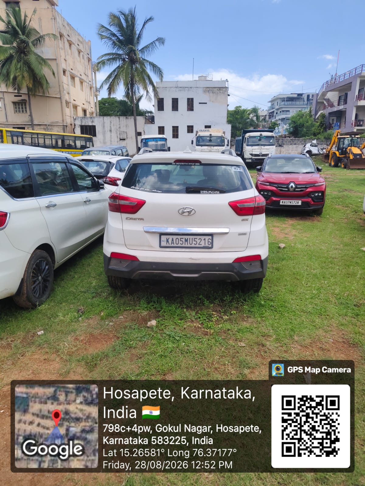 2016 Hyundai Creta SX(O) 1.5 Turbo DCT SUV 180751 km 9 years for sale in Sri Venkateshwara Parking Yard Hosapete — photo 3