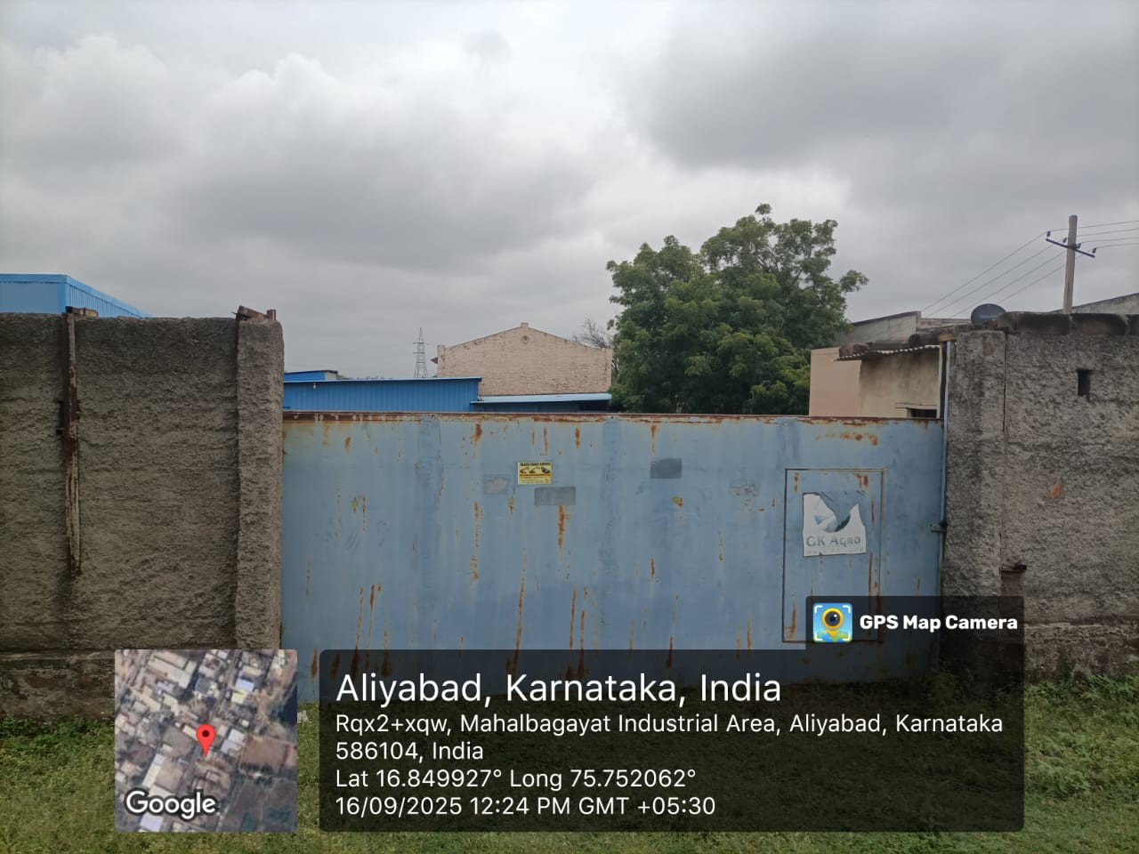 Industrial Plot with Factory Building for sale in Bagalkote