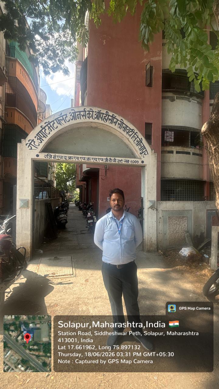 1 BHK Flat for sale in Rote apartment , Rote Apartment Railway lines Solapur Solapur