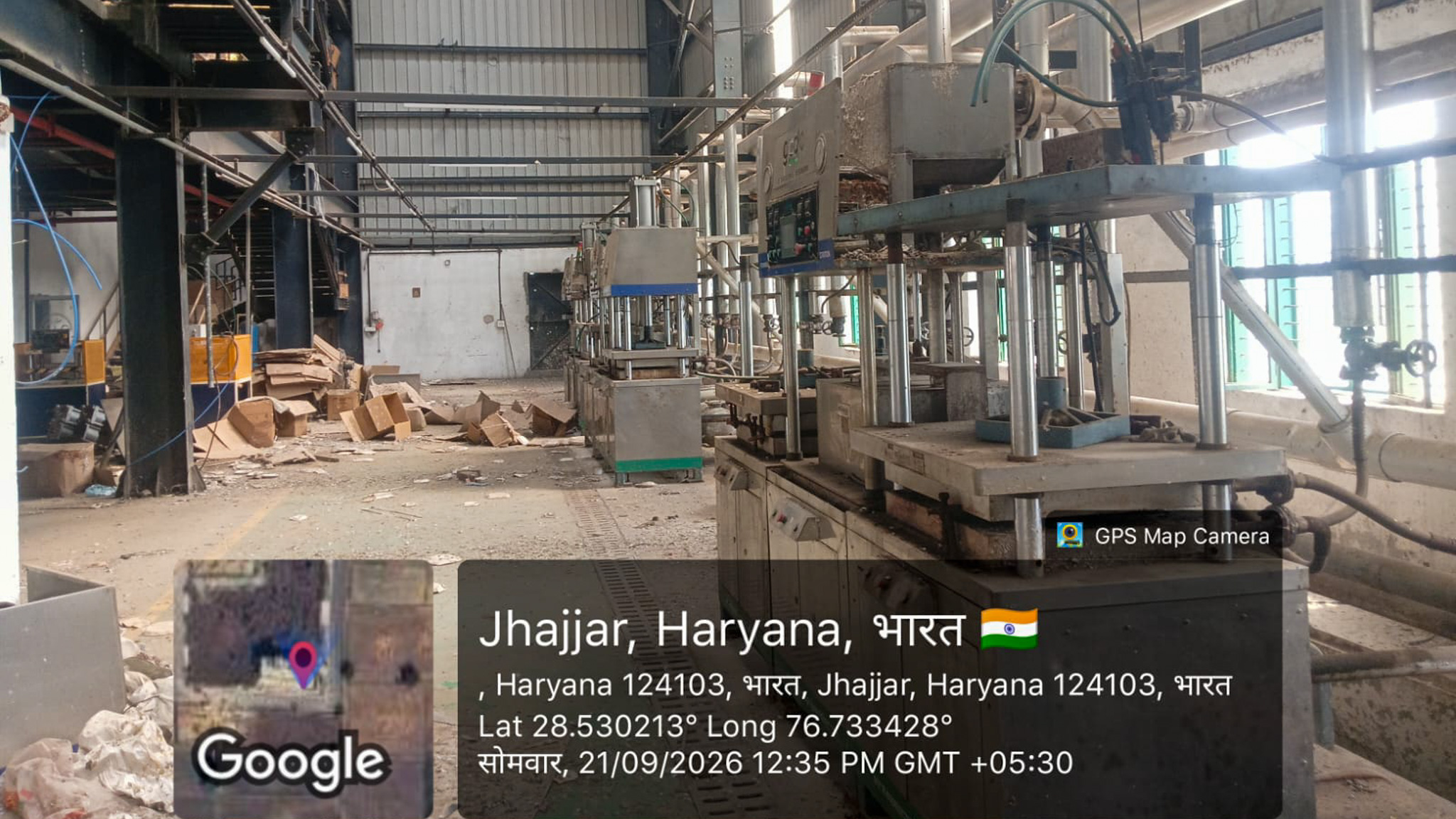 1137.53 square meter Hypothecated Plant & Machinery (Used for indulged in manufacturing various kind of disposable items like plates, bowls, glassware, cutlery etc. from the sugarcane bagasse) lying at Factory Premises. for sale in Reliance Model Eco — photo 19