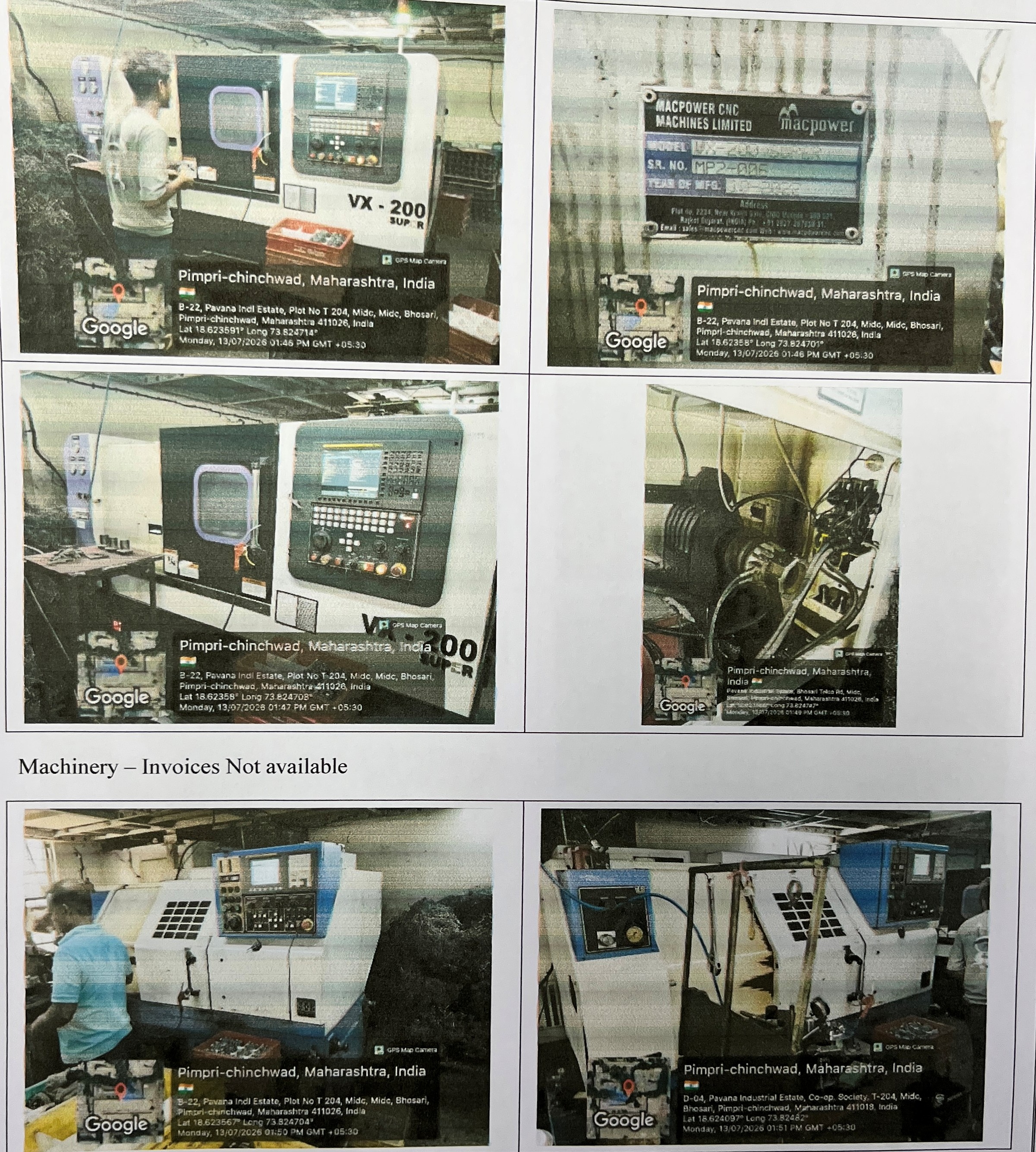 200 square mile CNC LATHE MACHINE MACPOWER VX-200 FANUC 01 TF PLUS for sale in PUNE Pimpri Chinchwad — photo 5