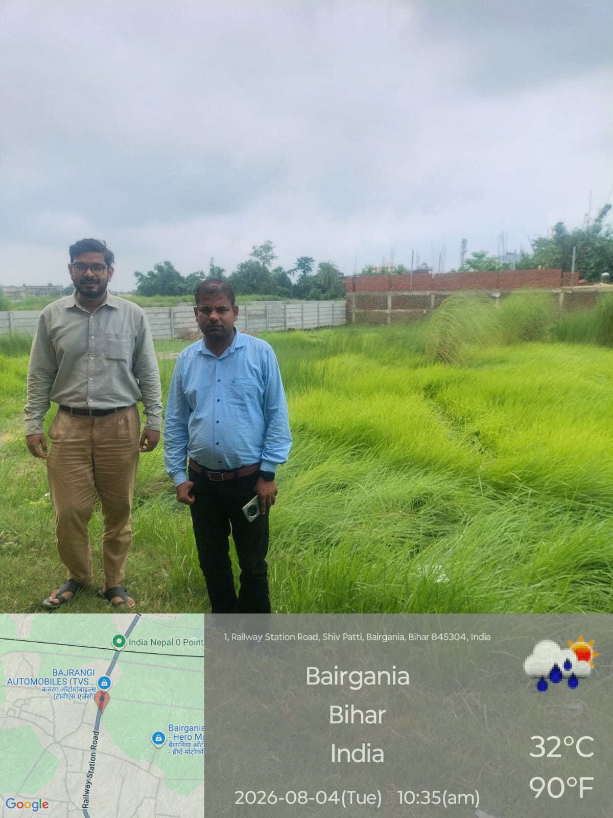 1391 square feet Plot for sale in Bairgania — photo 3