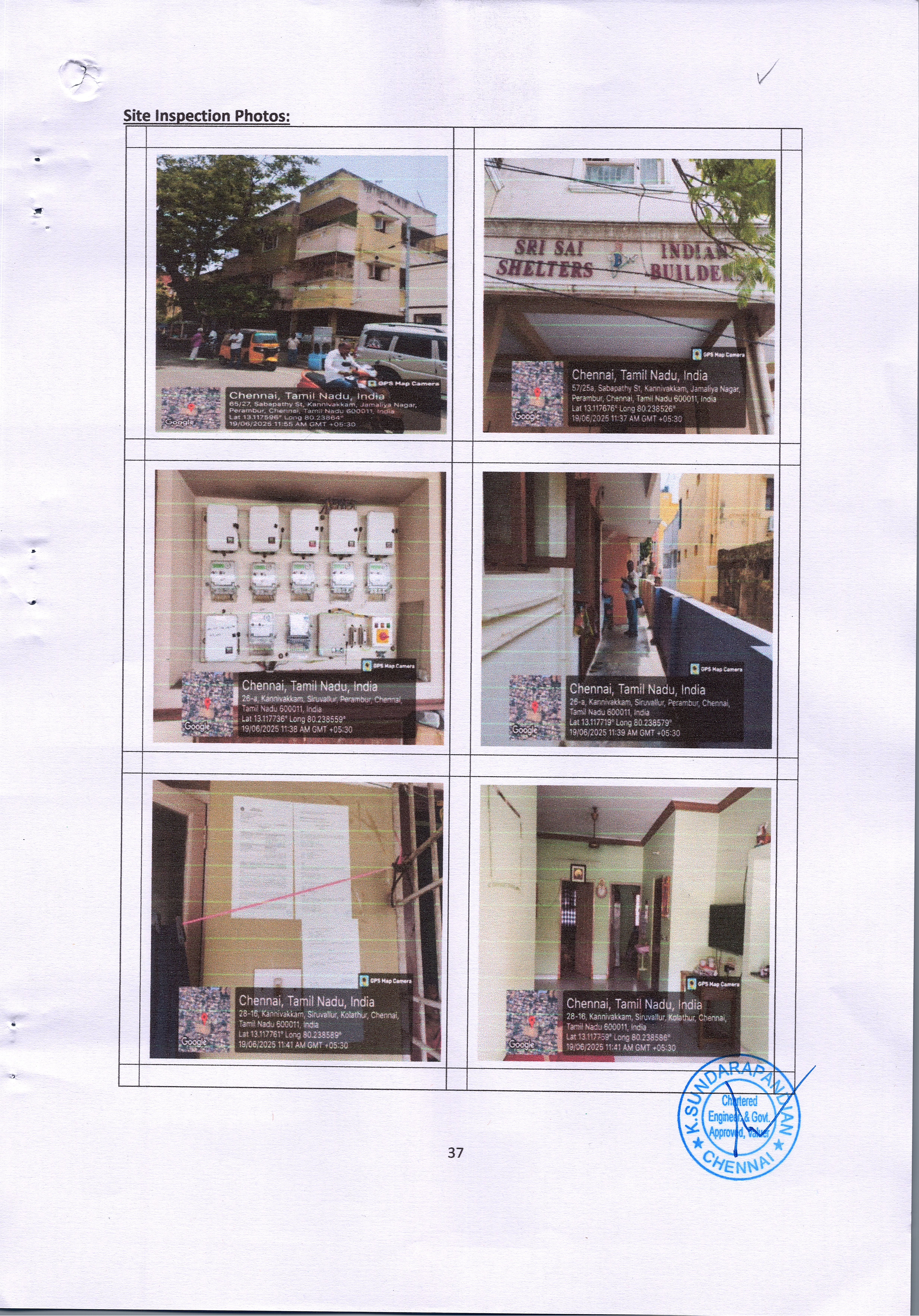 2 BHK Flat for sale in SRI SAI SHELTERS, PERAMBUR Chennai