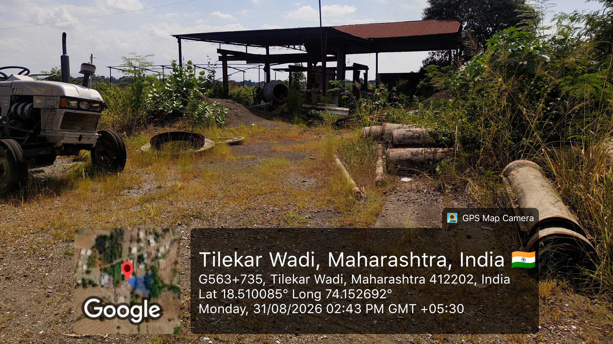 3000 square meter Industrail land with shed for sale in Paud — photo 3