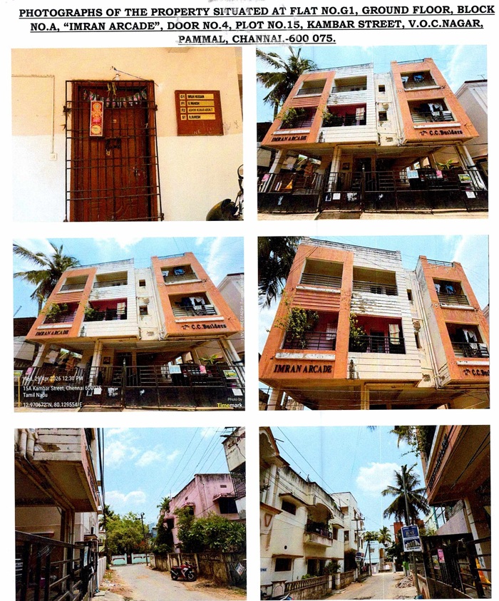 2 BHK Flat for sale in IMRAN ARCADE, PAMMAL Chennai — photo 1