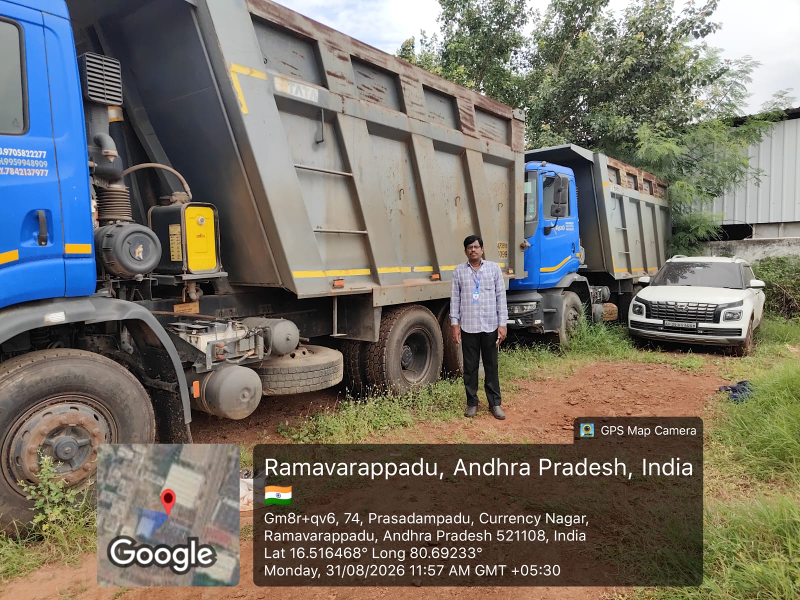 2023 Tata Prima 2830.K Standard Tipper 55420 km 3 years for sale in VENKAT YARD, PRASADAMPADU Vijayawada