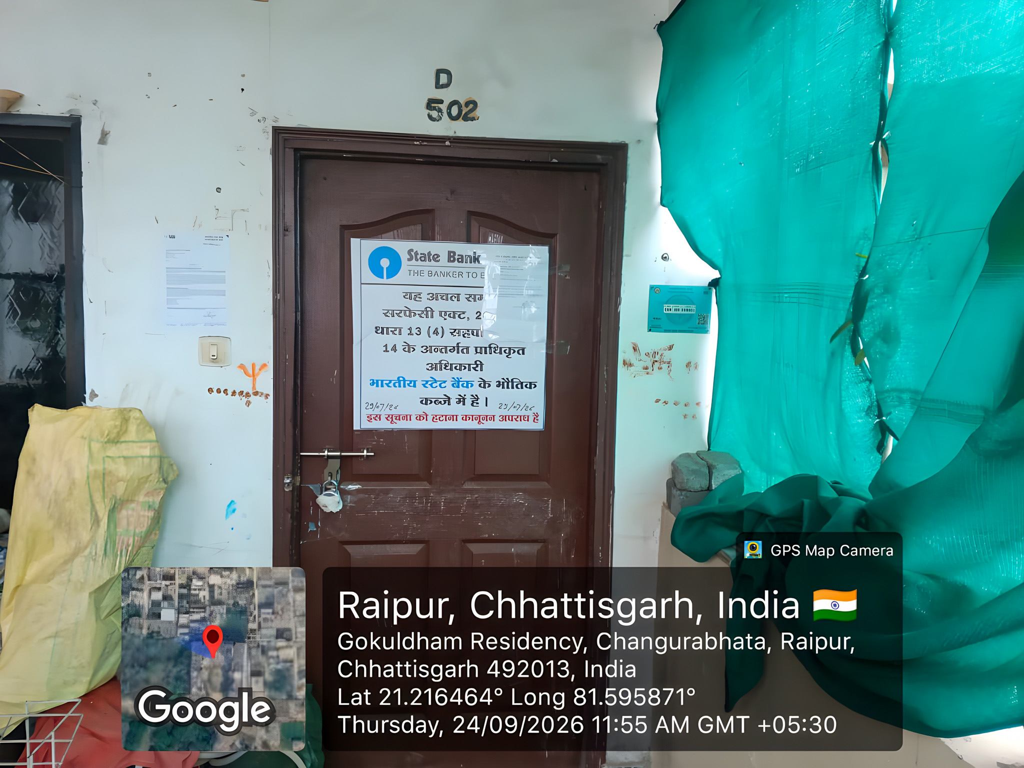 2 BHK Flat for sale in Gokuldham Residency, Madhavrao Sapre Ward Raipur Raipur