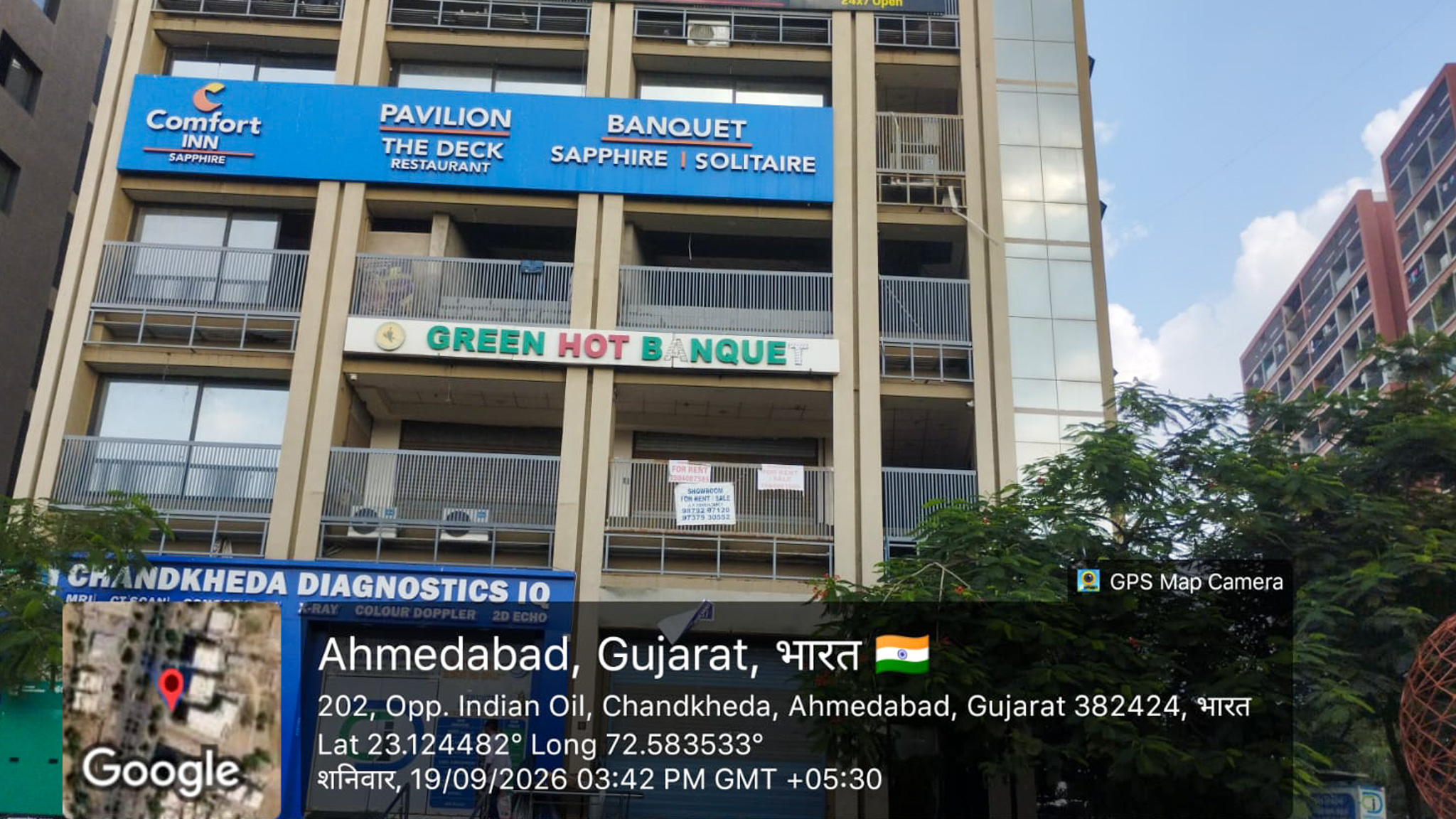 1531.08 square meter Hotel for sale in Scheme known as "SAI SAPPHIRE SQUARE", Chandkheda, Gandhinagar-382424, Gujarat. Gandhinagar.