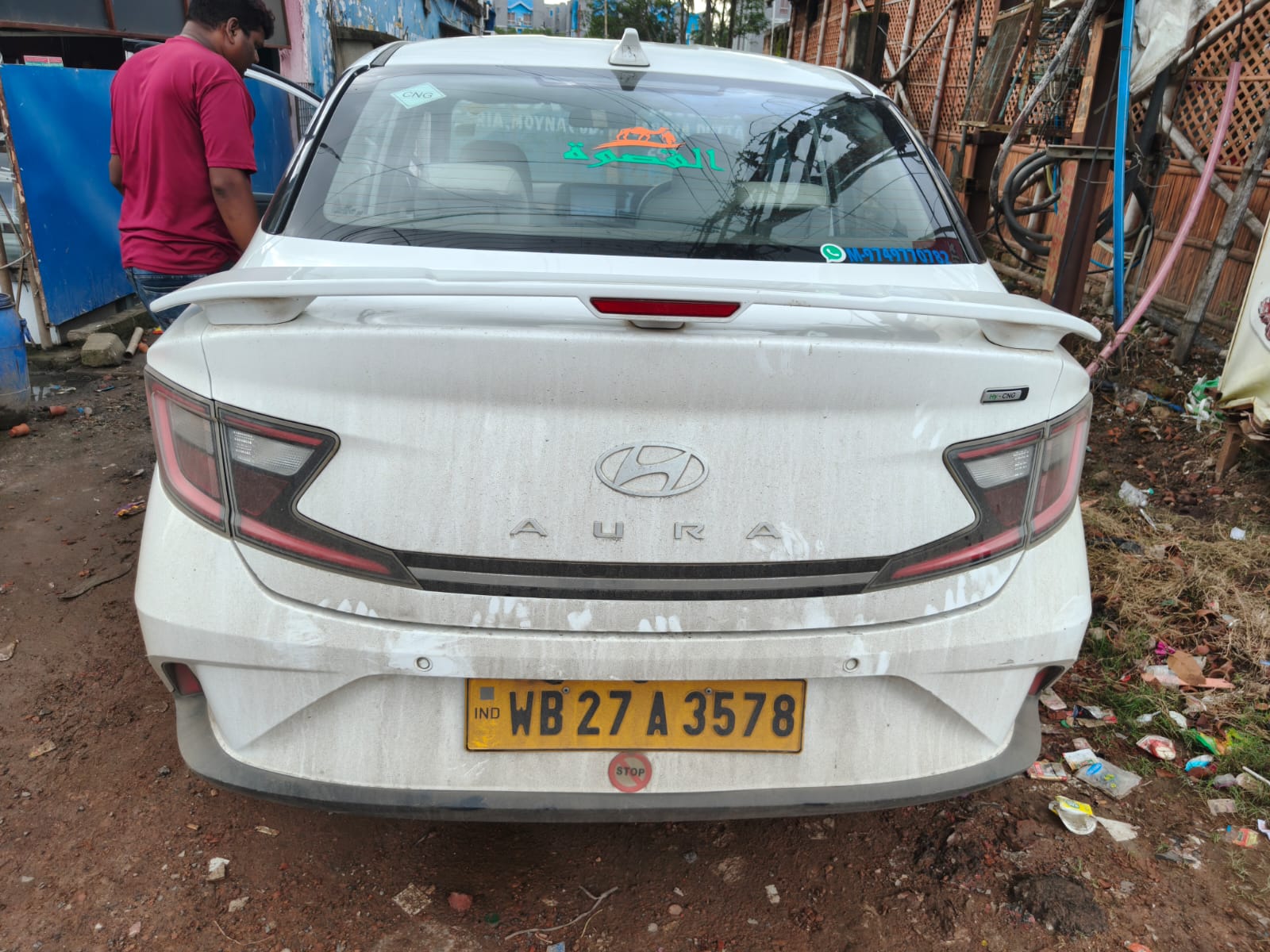 2025 Hyundai Aura E 1.2 Petrol MT Sedan 1 year for sale in BENGAL PARKING Koyra — photo 14