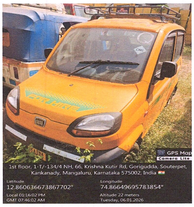 2024 Bajaj Auto Qute CNG Passenger 19468 km 2 years for sale in Mathashree Associates, Gorigudda, National Highway 66, Mangalore 575 002 Mangaluru