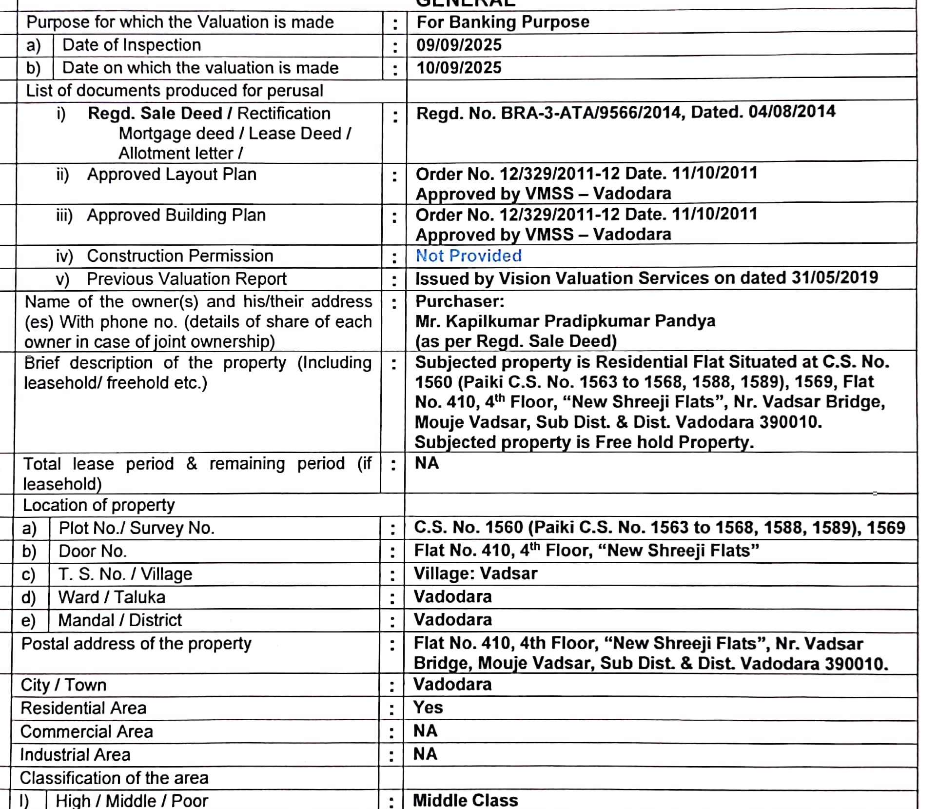 22.12 square meter Flat for sale in VADASAR Vadodara — photo 3