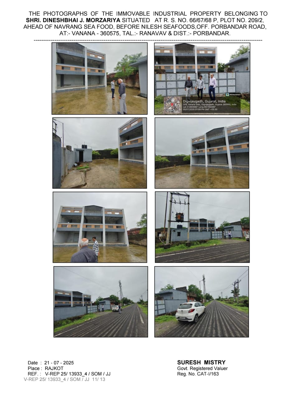 596 square meter Industrial Shed for sale in PORBANDAR Porbandar