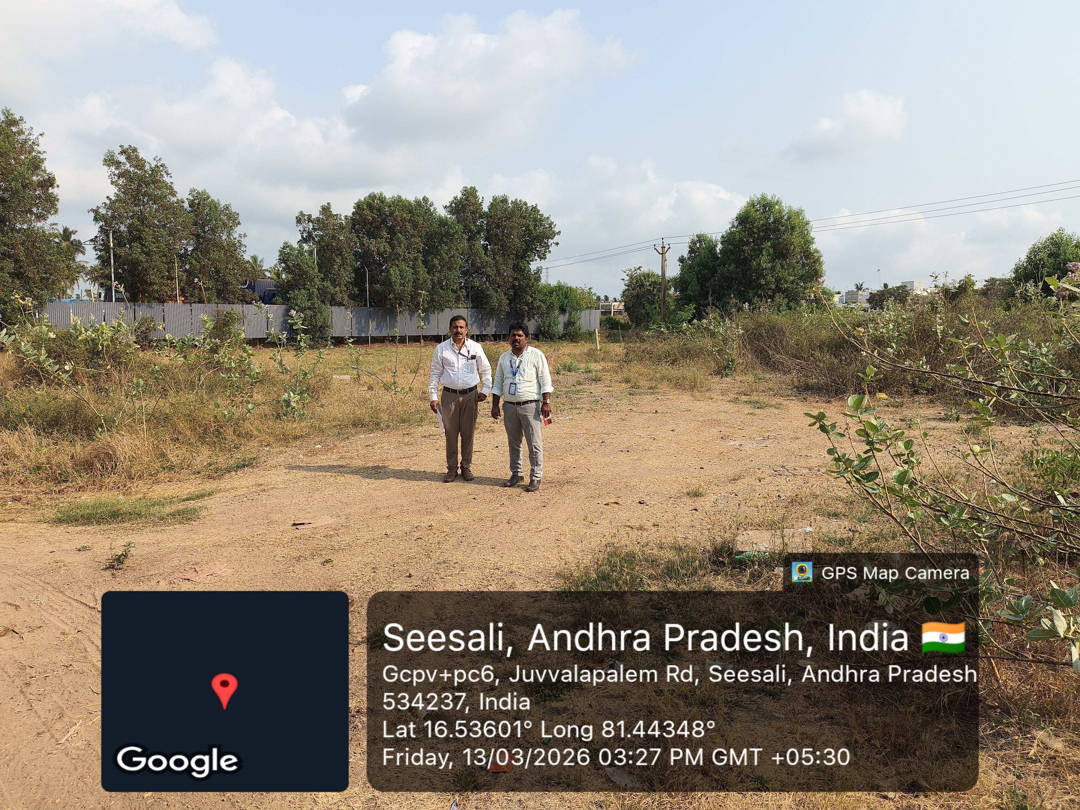 1258.27 square yard Plot for sale in OPEN RESIDENTIAL PLOT, SEESALI VILLAGE, KALLA MANDAL, WEST GODAVARI DIST. Bhimavaram — photo 2